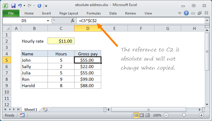 excel hotkey for absolute reference mac